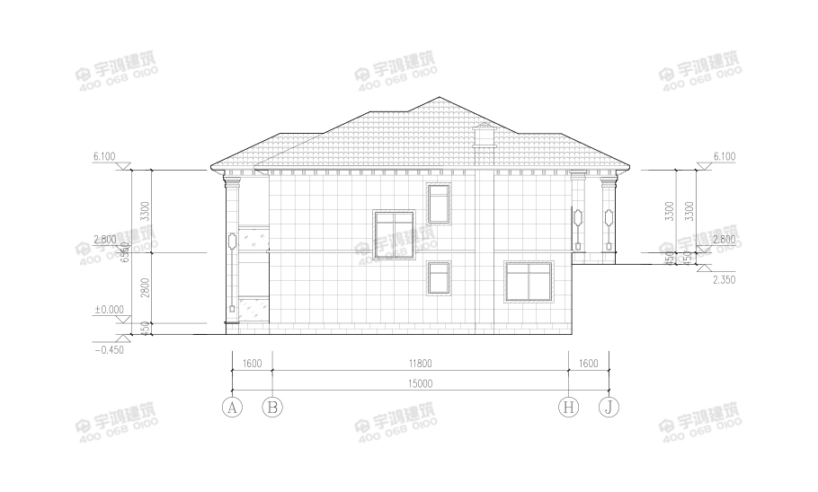 20萬實用大方農村小別墅設計圖