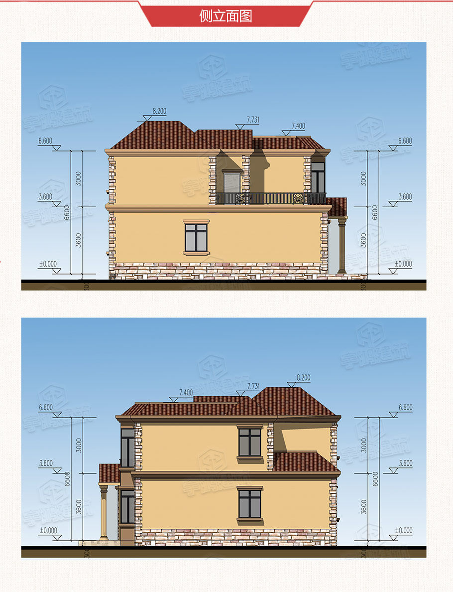 130平米英式帶車庫農(nóng)村別墅設(shè)計(jì)圖紙，造價低至15萬